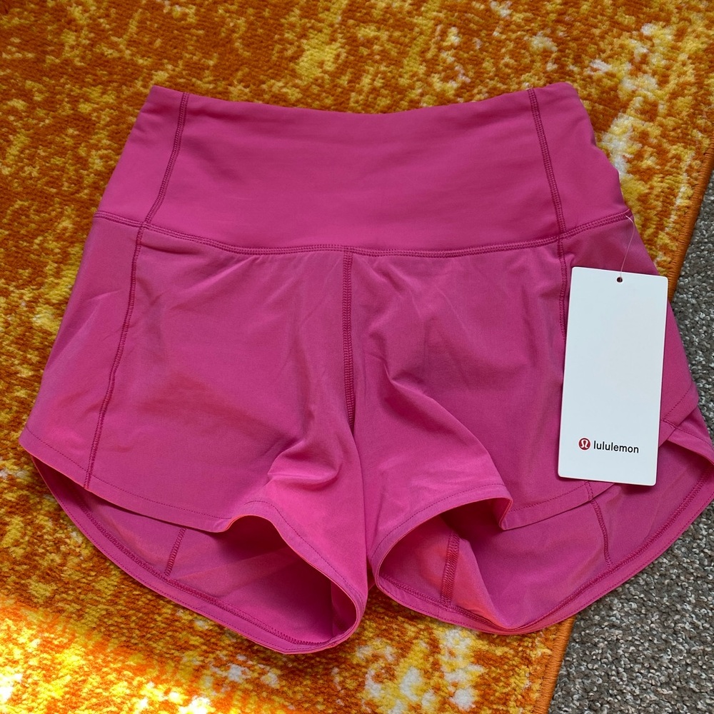 Lululemon Speed Up HR Short 4” (sonic pink)